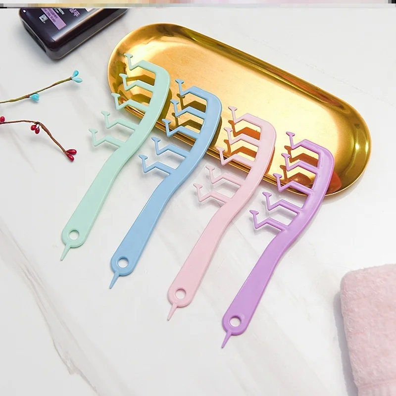 

Hair Seam Comb Hair Seam Modeling Hairdressing Comb Brush Women's Wet Curl Bevel Large Wide Tooth Comb, Picture