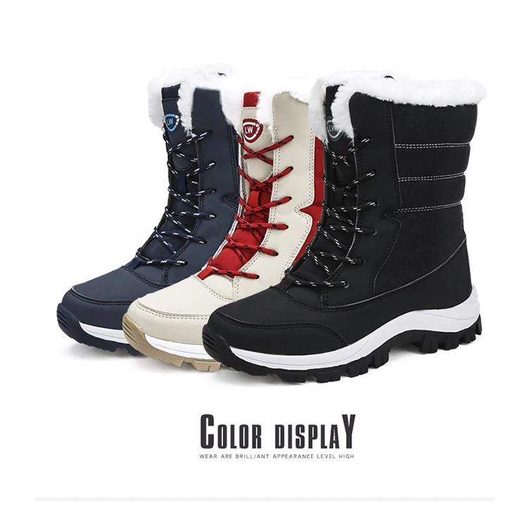 Thick chunky sole High-top non-slip outdoor fashion waterproof warm women's winter snow cotton boots
Thick chunky sole High-top non-slip outdoor fashion waterproof warm women's winter snow cotton boots