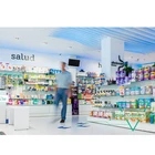 New Arrival Round Store Display Retail Modern Pharmacy Shop Interior Design