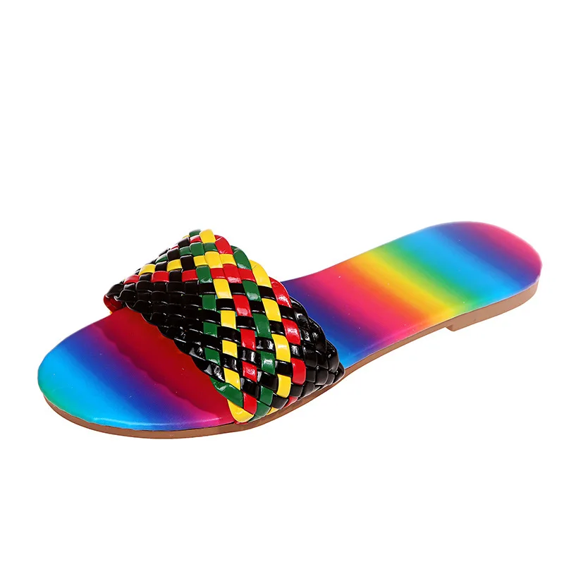 Large size women's shoes wholesale summer European and American Southeast Asia flat rainbow shoes ladies' sandals
Large size women's shoes wholesale summer European and American Southeast Asia flat rainbow shoes ladies' sandals