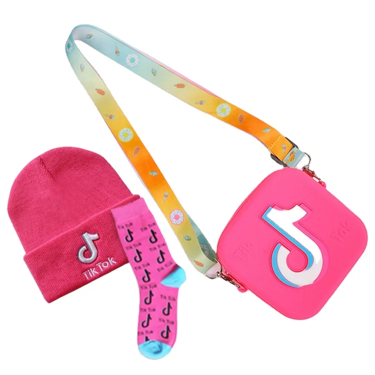 Fashion Kids Silica Gel Bag Mini Tik Tok Coin Purse for Girls socks matching mini silicon tik tok purse and hat
Fashion Kids Silica Gel Bag Mini Tik Tok Coin Purse for Girls socks matching mini silicon tik tok purse and hat