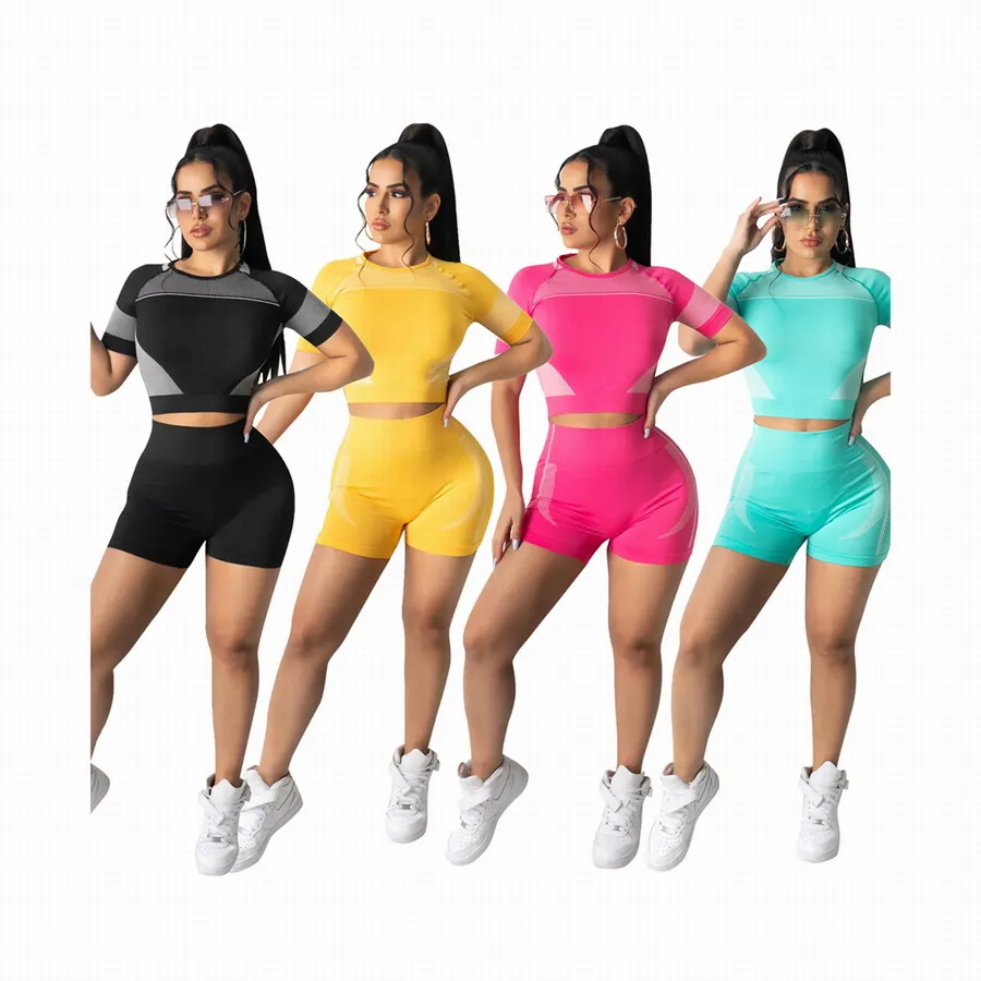 Foma CM2107 women casual clothing summer top and shorts spliced mesh bodycon sexy 2 two piece set
Foma CM2107 women casual clothing summer top and shorts spliced mesh bodycon sexy 2 two piece set