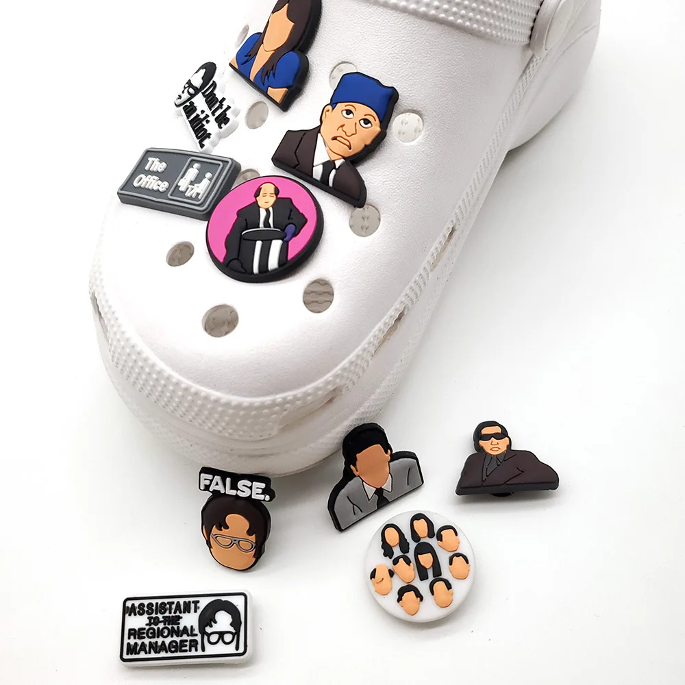 Hot selling American drama The Office office series crocodile charm clogs accessories, As picture/custom
Hot selling American drama The Office office series crocodile charm clogs accessories, As picture/custom