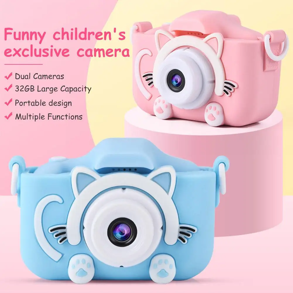 Kids Photo Camera Toy 2.0 Inch 1200W X5S Cute Animal Video Recording Built-In Games Digital Print Camera For Children, Pink, blue
Kids Photo Camera Toy 2.0 Inch 1200W X5S Cute Animal Video Recording Built-In Games Digital Print Camera For Children, Pink, blue