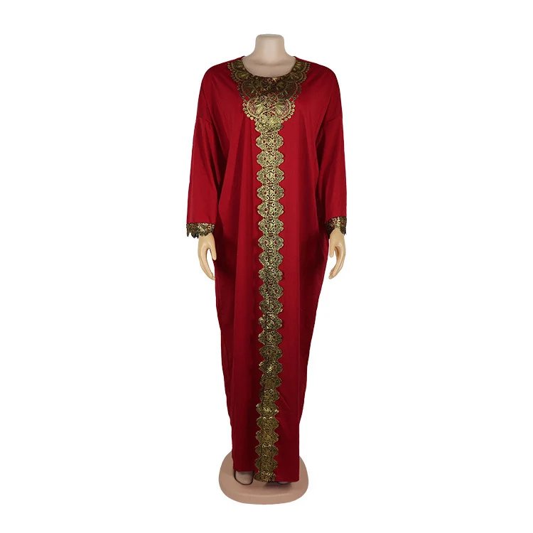African Women Islamic Muslim Style Abaya Dashiki Temperament Ladies Stretch Cloth Robe Round Neck Swing Kaftan Dress, Yellow/red/bule
African Women Islamic Muslim Style Abaya Dashiki Temperament Ladies Stretch Cloth Robe Round Neck Swing Kaftan Dress, Yellow/red/bule