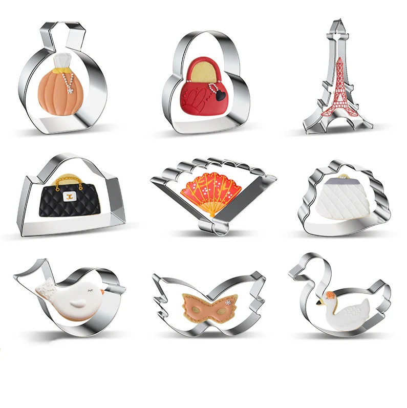 Custom cookie cutter set stainless steel with Cartoon woman Lady fashion Bakeware Cookie Tools
Custom cookie cutter set stainless steel with Cartoon woman Lady fashion Bakeware Cookie Tools