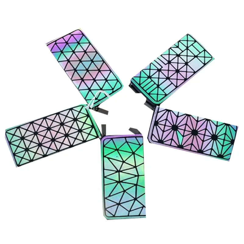 2020 New Multiple compartments Luminous Geometric Travel money wallet Clip fashion women leather long wallet, Customized color
2020 New Multiple compartments Luminous Geometric Travel money wallet Clip fashion women leather long wallet, Customized color