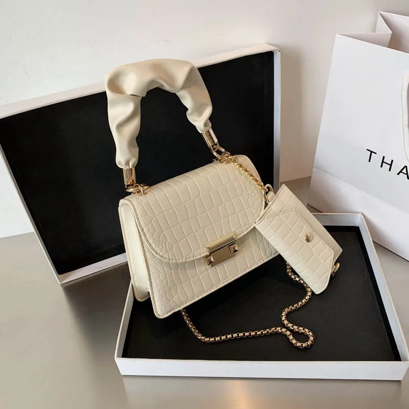 2021 Luxury Women Shoulder Hand Bag Custom leather Fashion Scarf Purses And Handbags For Ladies, White
2021 Luxury Women Shoulder Hand Bag Custom leather Fashion Scarf Purses And Handbags For Ladies, White