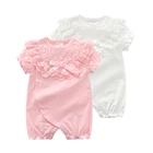 High Quality Newborn baby clothes onesie Toddler cotton clothing short sleeve Summer baby girl romper