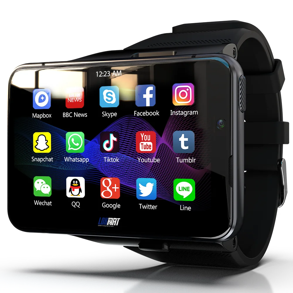 

High quality LOKMAT APPLLP MAX Smart Watch GPS 4G WIFI Watches 2.88 Inch Touch Screen BT Sports Dual Camera Gaming Watch men