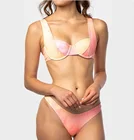 Custom Print Bikini Swimwear Double Straps Woman Swimwear