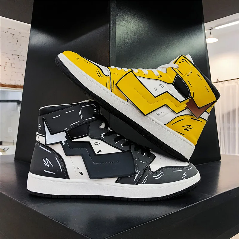 Ziitop New Design Hard-wearing Anime Pikachu Couple Shoes High Top Shoes 3D Men Skateboard Shoes, Black,yellow,orange
Ziitop New Design Hard-wearing Anime Pikachu Couple Shoes High Top Shoes 3D Men Skateboard Shoes, Black,yellow,orange