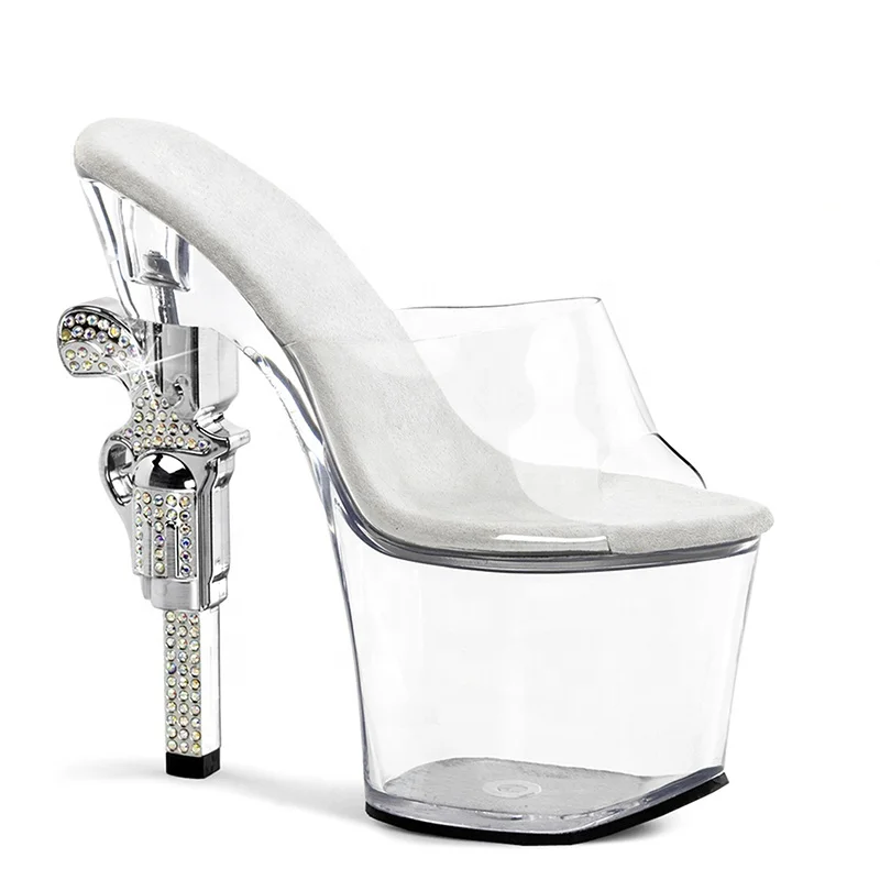 Crystal Stripper Gun Heels PVC Clear Platform Pleaser Party Night Club Dress Shoes Dance High Heel Sandals, Pink, gold, silver
Crystal Stripper Gun Heels PVC Clear Platform Pleaser Party Night Club Dress Shoes Dance High Heel Sandals, Pink, gold, silver