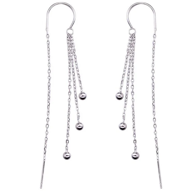 Factory Direct Sale Skin-friendly Earrings Sterling Silver Tassels Ear Loop Elegant Ear Stud, Picture
Factory Direct Sale Skin-friendly Earrings Sterling Silver Tassels Ear Loop Elegant Ear Stud, Picture