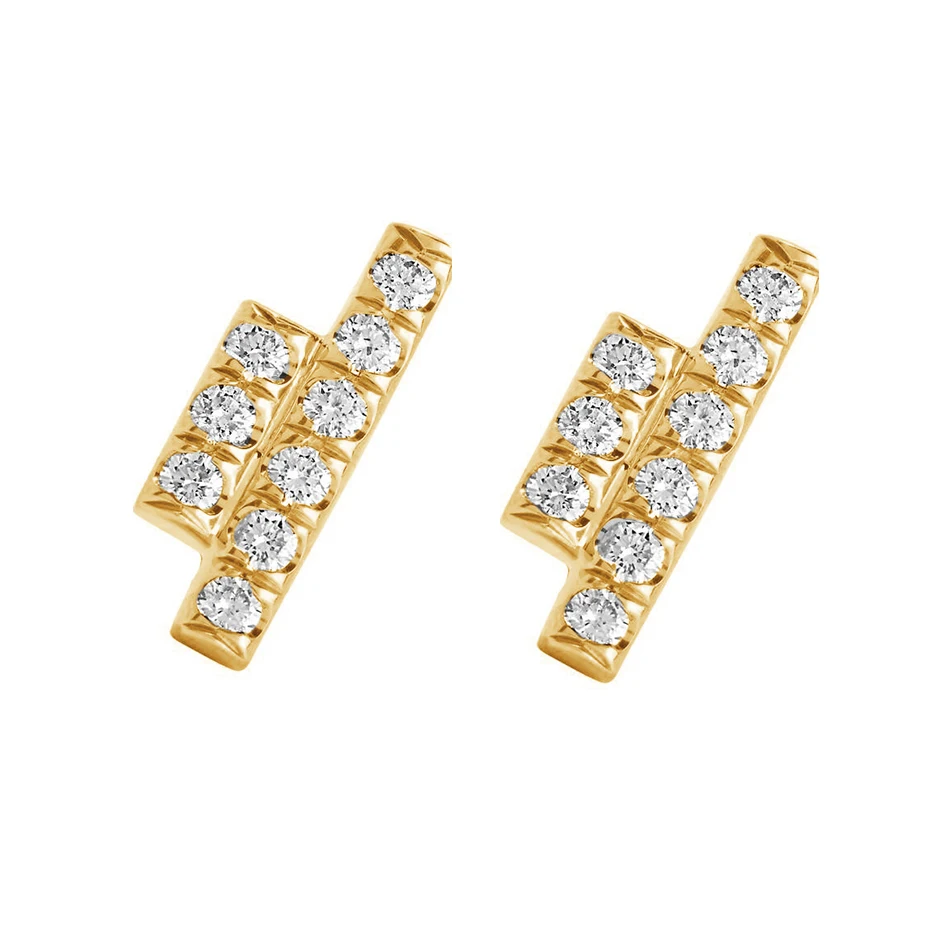 wholesale jewelry distributors 925 sterling silver earrings 18k gold plated diamond double bar stud earrings
wholesale jewelry distributors 925 sterling silver earrings 18k gold plated diamond double bar stud earrings