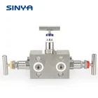 Instrumentation High Pressure Manifolds Stainless Steel Flange Direct Mounting 3 Valve Manifold Pressure Transmitter
