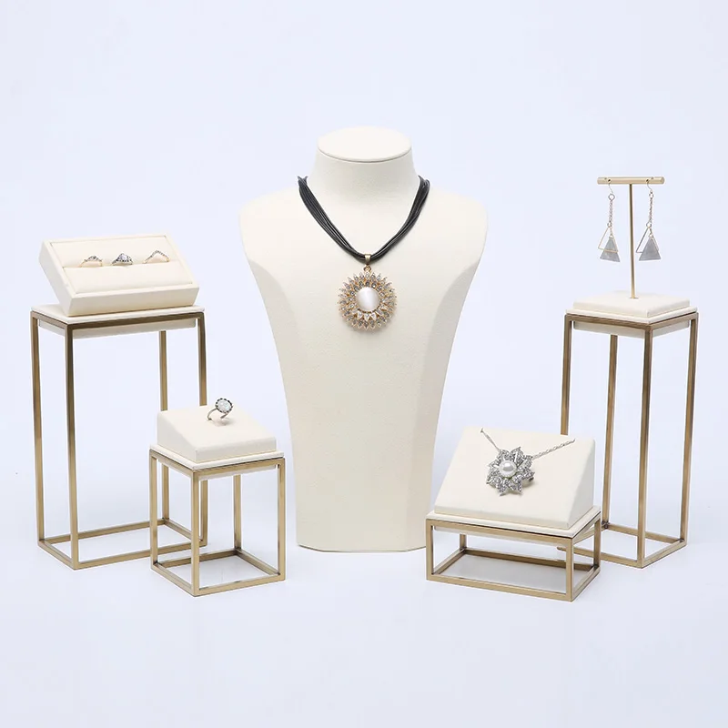 Premium Necklace Ring Earring Jewelry Display Holder Organizer Rack Stand, Beige +gold
Premium Necklace Ring Earring Jewelry Display Holder Organizer Rack Stand, Beige +gold