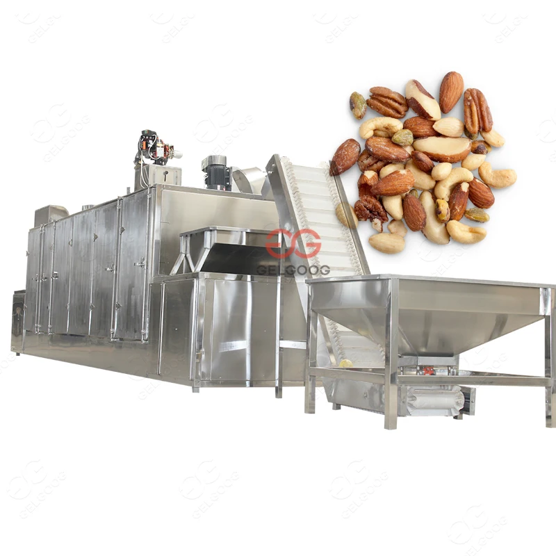 Automatic Peanut Groundnut Cashew Nut Roaster Machinery Soybean Sunflower Seeds Roasting Machine