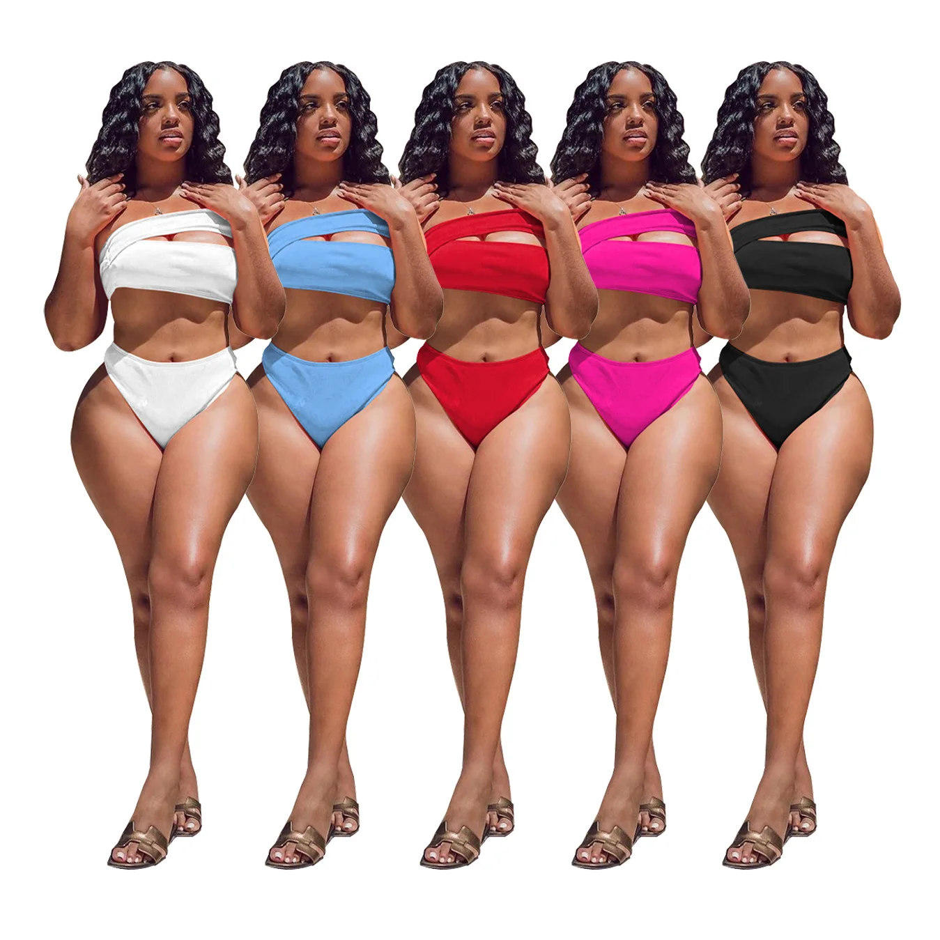 Wholesale Solid Color Chest Wrap With Briefs Beach Bikini For Women Split Bandeau Triangle Summer Bathing Suits
Wholesale Solid Color Chest Wrap With Briefs Beach Bikini For Women Split Bandeau Triangle Summer Bathing Suits