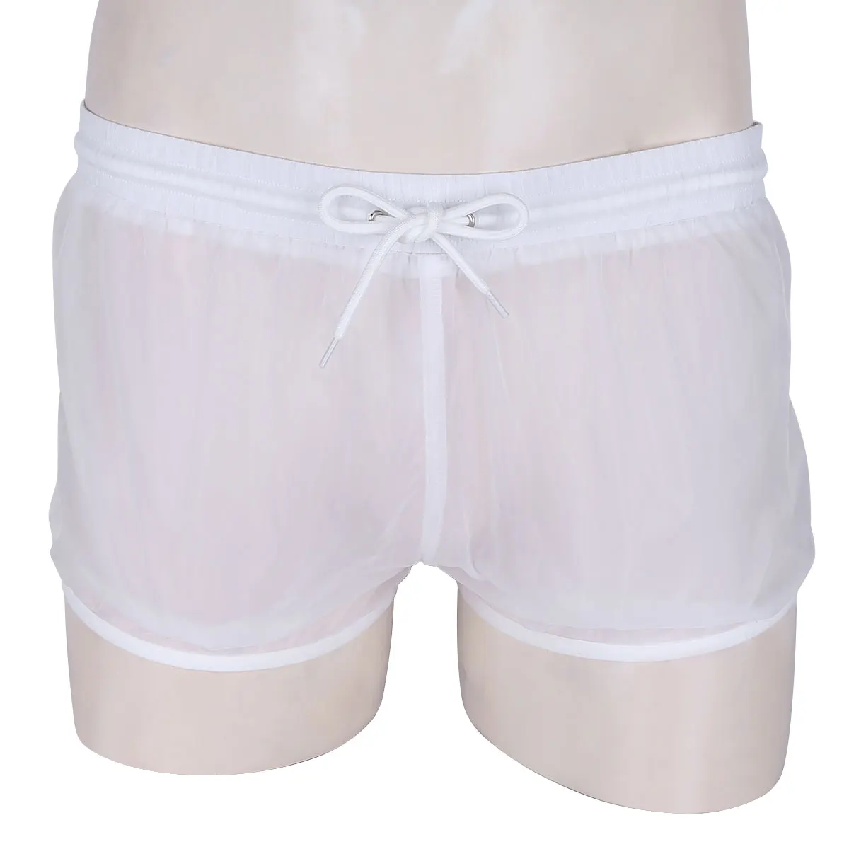 Black Mens See Through Sexy Boxer Briefs Underwear Lightweight Beach Swim Wear Boxer Shorts Pants Sheer Drawstring Loose Pants, Black,white
Black Mens See Through Sexy Boxer Briefs Underwear Lightweight Beach Swim Wear Boxer Shorts Pants Sheer Drawstring Loose Pants, Black,white
