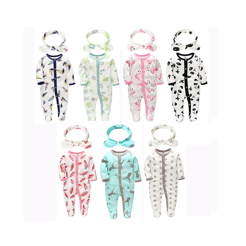 New Arrival Baby Clothes Set with Headband Jumpsuits Printed Baby Girl Set Clothes Pajamas Boys Clothing Sets Newborn Clothes
New Arrival Baby Clothes Set with Headband Jumpsuits Printed Baby Girl Set Clothes Pajamas Boys Clothing Sets Newborn Clothes