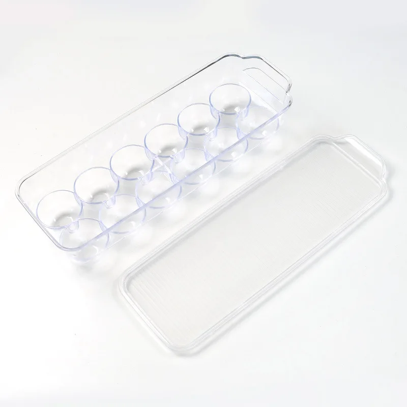 12pcs clear plastic organizer box bin egg storage container for refrigerator with lid, Transparent
12pcs clear plastic organizer box bin egg storage container for refrigerator with lid, Transparent