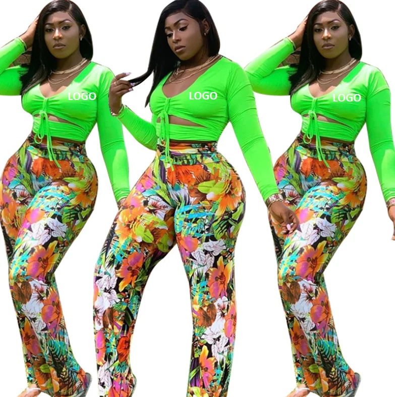 Autumn Stylish Ladies Sexy Deep V Neck Long Sleeve Crop Top High Waist Printed Leggings Two Piece Set, As picture
Autumn Stylish Ladies Sexy Deep V Neck Long Sleeve Crop Top High Waist Printed Leggings Two Piece Set, As picture