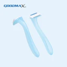 Customized Logo Single Blades Rubber Handle Female Lady Women Razor ,Bikini Shaver