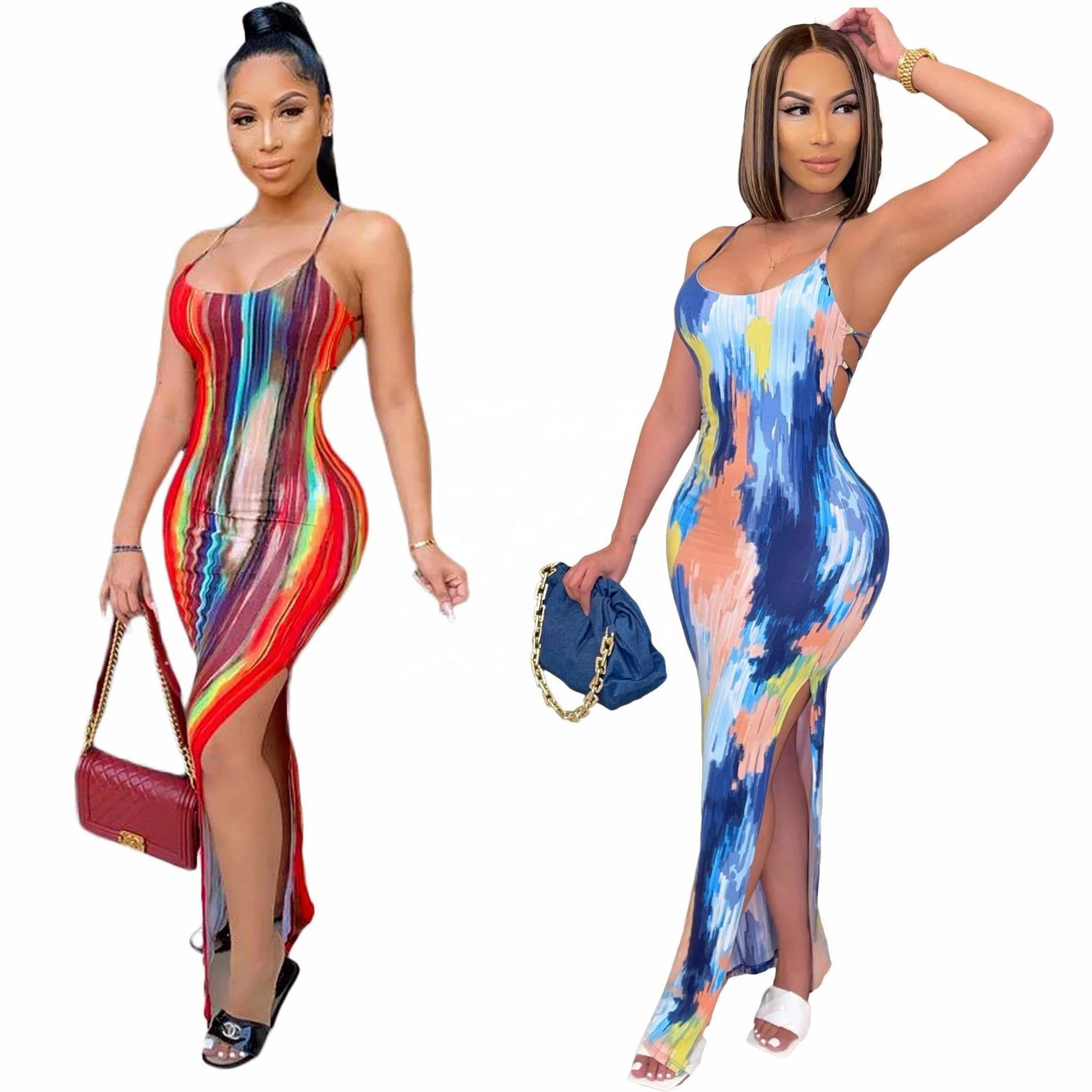 Colorful Women Long Summer Dress Womens Clothing Printed Tie Dye Sundress Womens Tyde Sun Dresses Maxi Spagetti Strap Dress
Colorful Women Long Summer Dress Womens Clothing Printed Tie Dye Sundress Womens Tyde Sun Dresses Maxi Spagetti Strap Dress