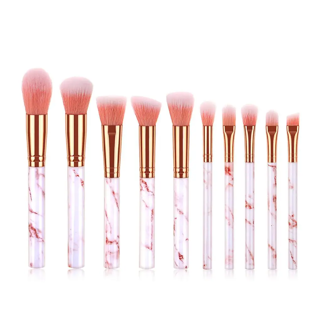 Hot selling beauty cosmetics blush powder brush make up 10pcs pink marble makeup brushes custom logo
Hot selling beauty cosmetics blush powder brush make up 10pcs pink marble makeup brushes custom logo