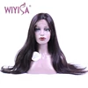 New Style Transparent Lace Wig Cuticle Aligned Brazilian Less Gule Straight Hair Front Lace Wig