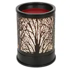 Wax Melts Candle Warmer Classic Black Metal Forest Design Fragrance Oil Warmer Lamp