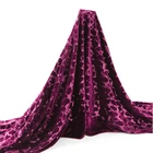 Fashion velvet velour sequin embroidery night dress fabric