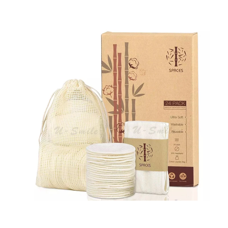 High Quality OEM Custom Organic Reusable Washable Bamboo Cotton Makeup Remover Face Pads
High Quality OEM Custom Organic Reusable Washable Bamboo Cotton Makeup Remover Face Pads