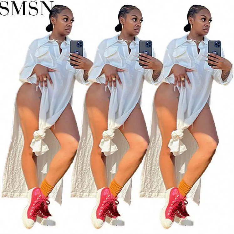 New Arrival White Long Sleeve Sexy Night Dresses Loose Casual T Shirt Dresses For Women 2021
New Arrival White Long Sleeve Sexy Night Dresses Loose Casual T Shirt Dresses For Women 2021