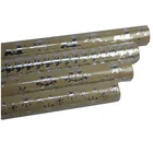 high quality hot stamp foil kraft paper for christmas, printed wrapping paper roll