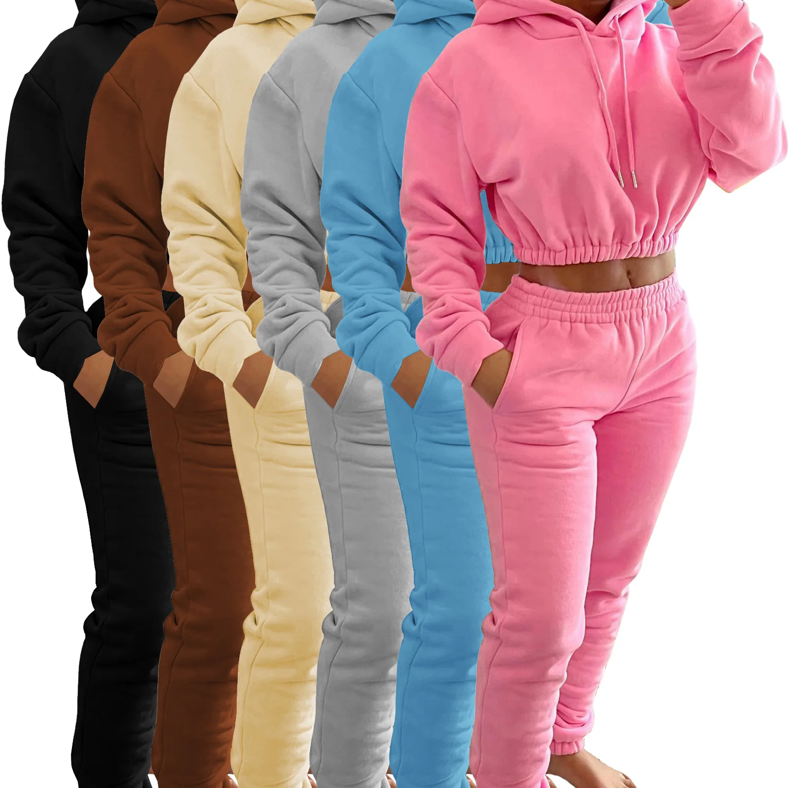 NEW Design Spring Fleece Sweatsuit Two Piece Set 2 Piece Pants Set, Customized color
NEW Design Spring Fleece Sweatsuit Two Piece Set 2 Piece Pants Set, Customized color