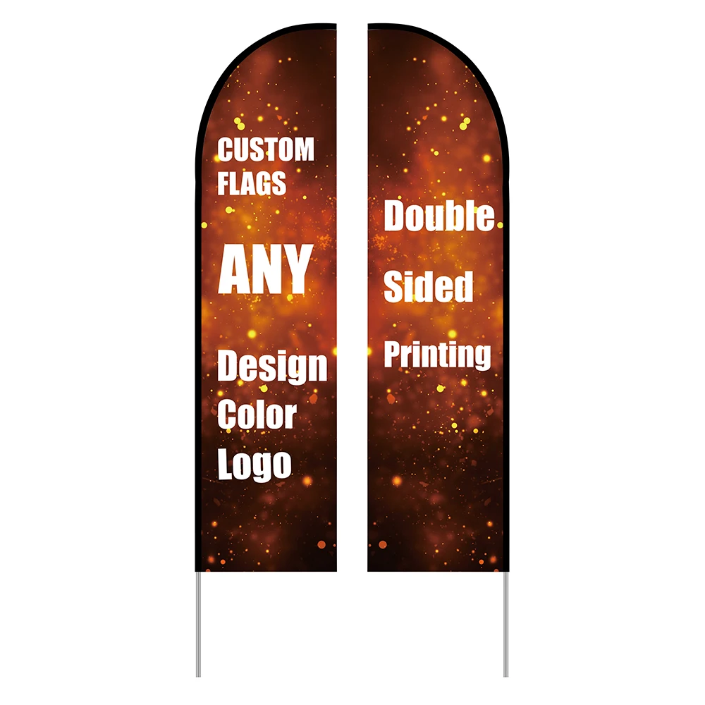 Full Aluminum Pole Custom Feather Flag for Advertising With Ground Spike Double Sided Printing
Full Aluminum Pole Custom Feather Flag for Advertising With Ground Spike Double Sided Printing