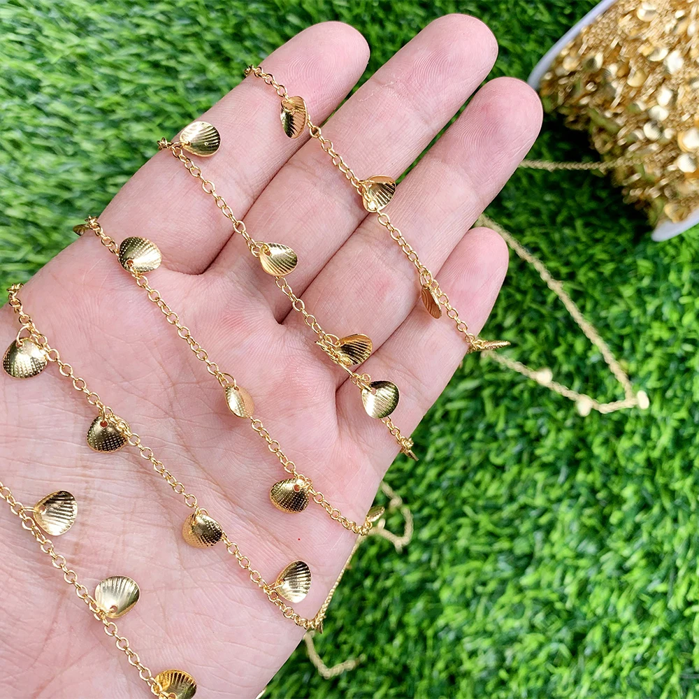 Mini Shell Tassel Copper Gold Plated Fine Chain Link Chains For Necklace/Bracelet Making High Quality Jewelry Chain
Mini Shell Tassel Copper Gold Plated Fine Chain Link Chains For Necklace/Bracelet Making High Quality Jewelry Chain