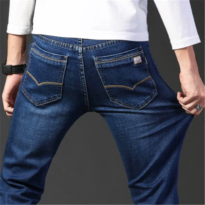 Luxury Men jeans Modern Design Business Fashion casual Straight jeans men's European Style Pure Color pants, Customized color
Luxury Men jeans Modern Design Business Fashion casual Straight jeans men's European Style Pure Color pants, Customized color