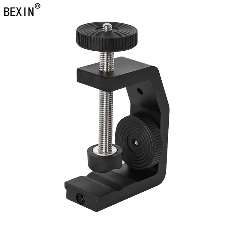BEXN UNC1/4" aluminum alloy Digital camera C Clamp stand quick release Adjustable desktop clamp for extension rod mini ball head
BEXN UNC1/4" aluminum alloy Digital camera C Clamp stand quick release Adjustable desktop clamp for extension rod mini ball head