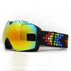 Custom Antifog Men Women Blue Lens Frameless Adult Foam Skating Snow Ski Eyewear Skiing Googles Oem