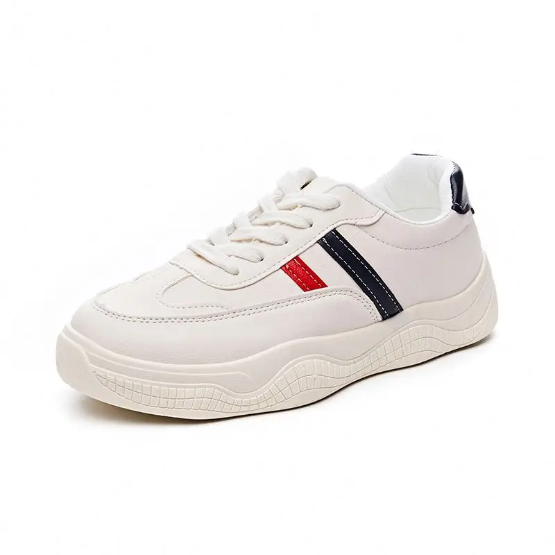 2020 Fashion women Casual sport shoes white shoes for women, White/beige