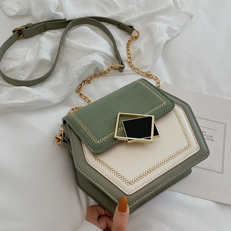 Contrast Color Scrub Leather Crossbody Bags For Women 2022 Small Hexagon Shoulder Messenger Bag Phone Purses and Handbags, As the pics
Contrast Color Scrub Leather Crossbody Bags For Women 2022 Small Hexagon Shoulder Messenger Bag Phone Purses and Handbags, As the pics