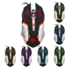 Brand High-end optical professional 7 bright colors LED backlight gaming mouse, ergonomics design computer mouse