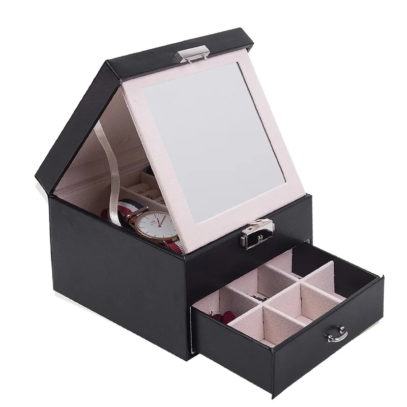Wholesale High quality Jewelry Storage Box Organizer Small Custom Ring Earring Jewelry Storage Box With Mirror, Pink/white/black
Wholesale High quality Jewelry Storage Box Organizer Small Custom Ring Earring Jewelry Storage Box With Mirror, Pink/white/black