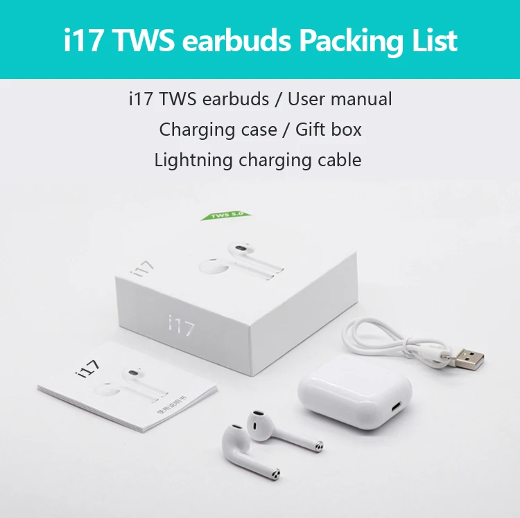 New arrivals 2019 amazon tws wireless bluetooth 5.0 headphone cheap audifonos i11 i12tws i17 earbuds i10 tws - ANKUX.COM