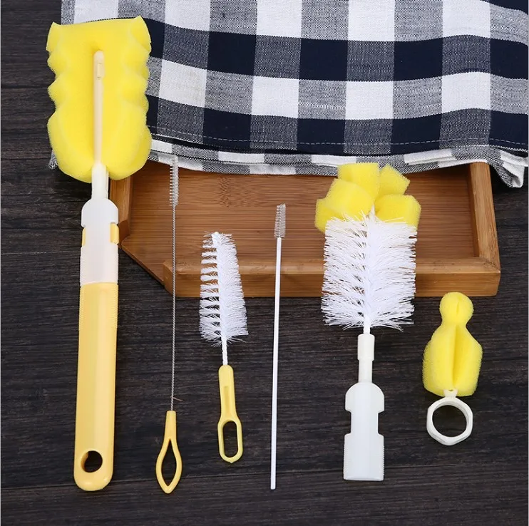 Baby Bottle Cleaning Kit Baby Bottle Brush Sponge Bottle Brush Six-piece Straw Brush
Baby Bottle Cleaning Kit Baby Bottle Brush Sponge Bottle Brush Six-piece Straw Brush