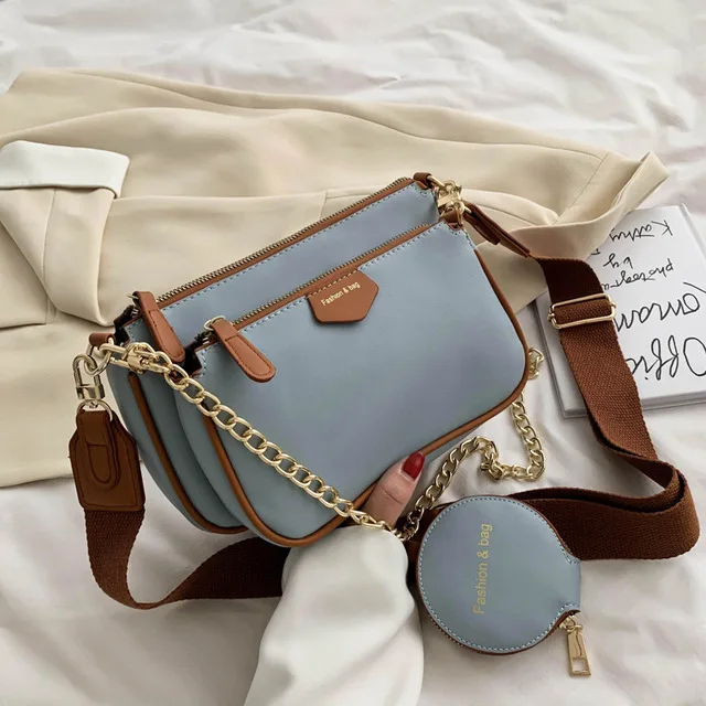 design wide strap shoulder Crossbody bag chain Sling bag pu leather ladies purse and handbag
design wide strap shoulder Crossbody bag chain Sling bag pu leather ladies purse and handbag