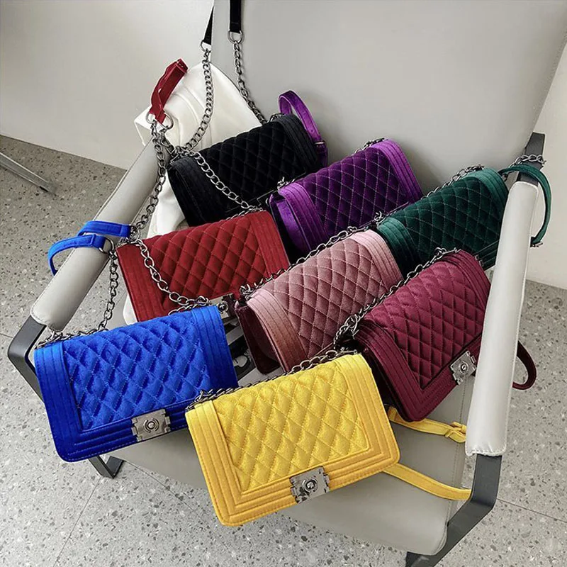designer Winter trendy chain female ladies shoulder bag woman handbags velvet purses for women 2020 handbag, 17 colors
designer Winter trendy chain female ladies shoulder bag woman handbags velvet purses for women 2020 handbag, 17 colors